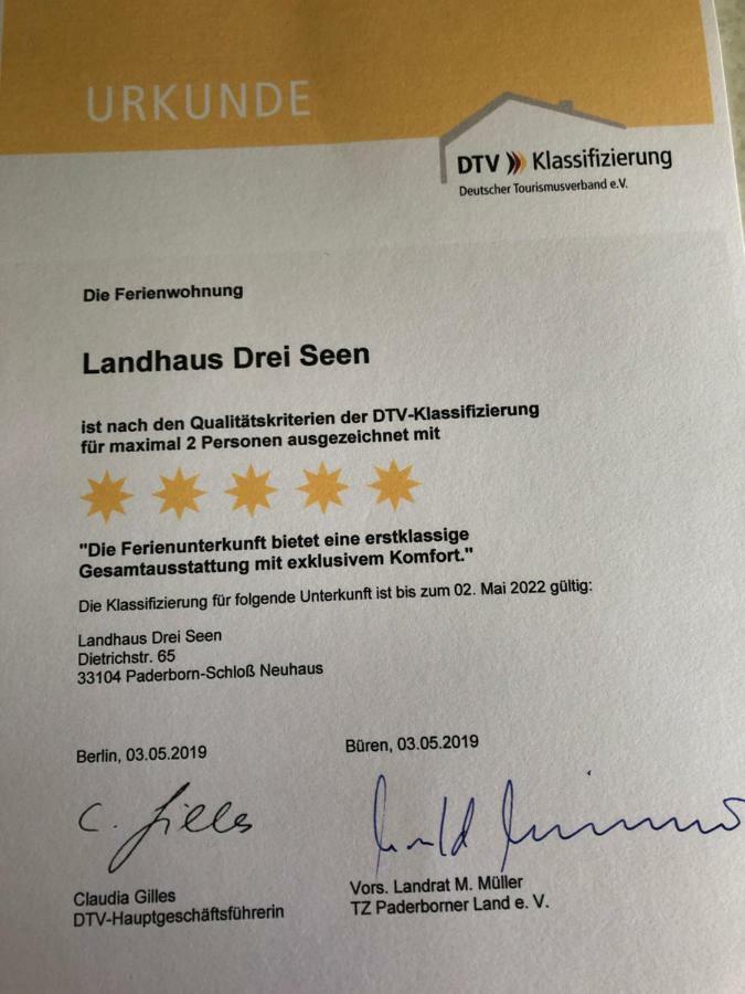 Landhaus Drei Seen Падерборн Екстериор снимка